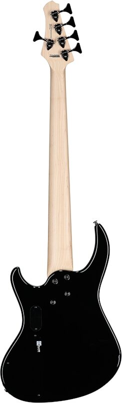 MTD Kingston Saratoga Deluxe 5 Electric Bass, 5-String (with Maple Fingerboard), Transparent Black Burst, Open Box (Very Good), Full Straight Back