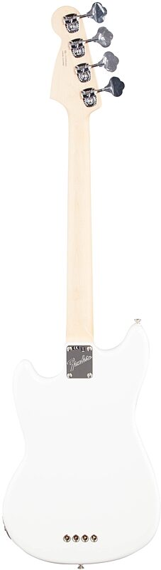 Fender American Performer Mustang Electric Bass Guitar, Rosewood Fingerboard (with Gig Bag), Arctic White, Full Straight Back