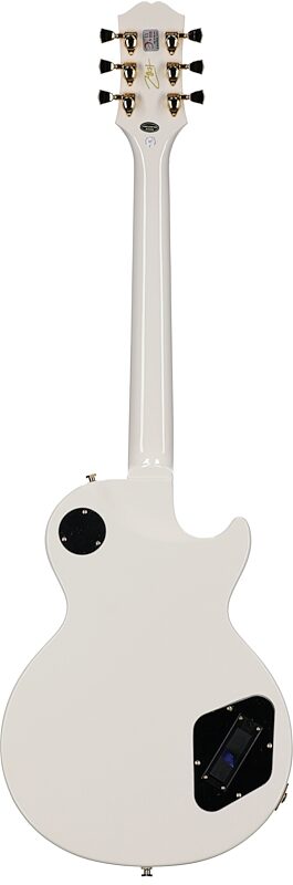 Epiphone Matt Heafy Les Paul Custom Origins Electric Guitar, Left-Handed (with Case), Bone White, Full Straight Back