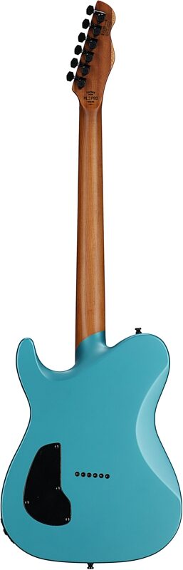 Chapman ML3 Pro Modern Electric Guitar, Liquid Teal Satin Metallic, Full Straight Back