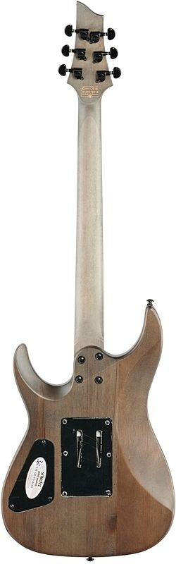 Schecter Omen Elite-6FR Electric Guitar, See-Thru Blue Burst, Full Straight Back