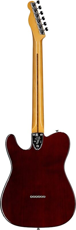 Fender American Vintage II 1977 Telecaster Custom Electric Guitar, Maple Fingerboard (with Case), Wine Red, Full Straight Back