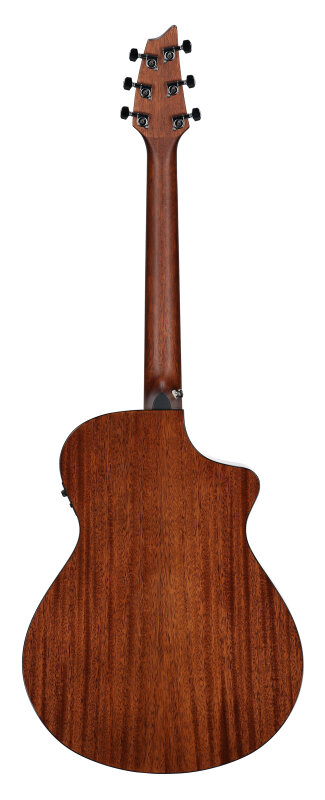 Breedlove Discovery S Concert CE Acoustic Guitar, Left-Handed, Edgeburst, Full Straight Back