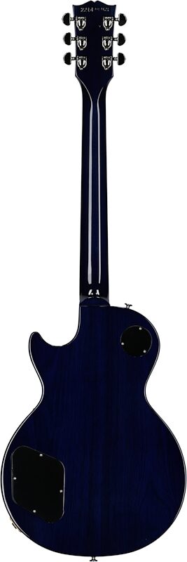 Gibson Les Paul Standard 60s Custom Color Electric Guitar, Figured Top (with Case), Blueberry Burst, Full Straight Back