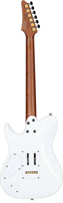 Ibanez LB1 Lari Basilio Electric Guitar (with Case), White, Full Straight Back