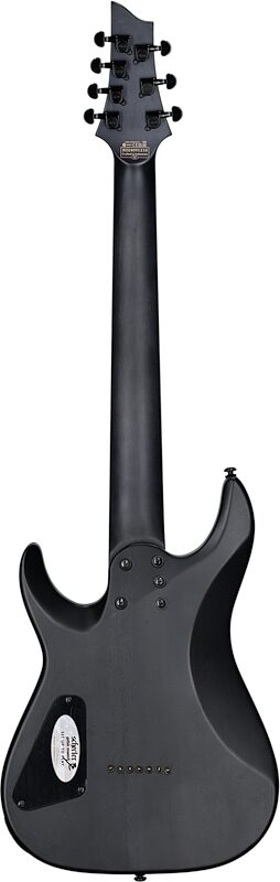 Schecter Omen Elite-7 Electric Guitar, 7-String, Charcoal, Full Straight Back