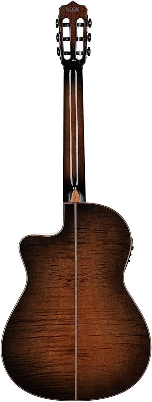 Cordoba Fusion 12 Classical Acoustic-Electric Guitar, Cinnamon Burst, Full Straight Back
