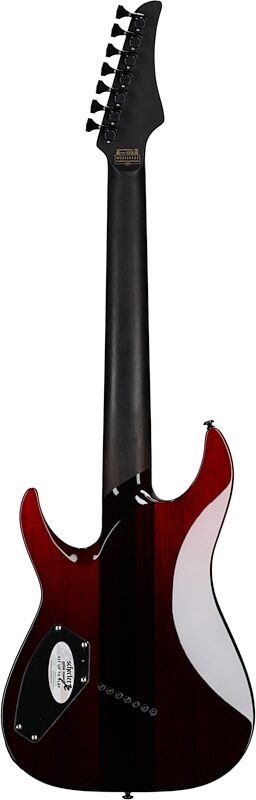 Schecter Reaper 7 Elite Multiscale Electric Guitar, 7-String, Blood Burst, Full Straight Back