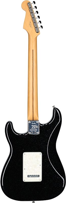 Fender 70th Anniversary Player Stratocaster Electric Guitar, Rosewood Fingerboard (with Case), Nebula Noir, Full Straight Back