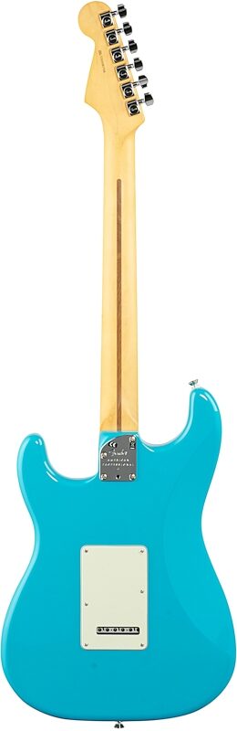 Fender American Professional II Stratocaster Electric Guitar, Rosewood Fingerboard (with Case), Miami Blue, Full Straight Back