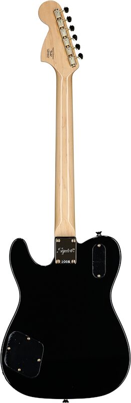 Squier Limited Edition Paranormal Troublemaker Telecaster Deluxe Electric Guitar, Black, Full Straight Back