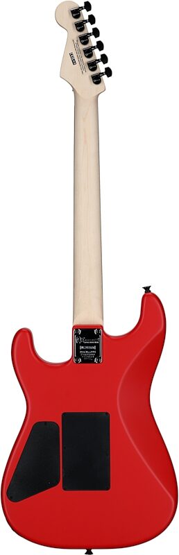Charvel Pro-Mod Relic San Dimas ST1 HH Electric Guitar (with Gig Bag), Satin Ferrari Red, Full Straight Back