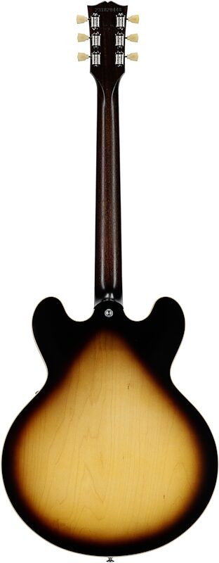 Gibson ES-335 Dot Satin Electric Guitar (with Case), Vintage Burst, Blemished, Full Straight Back