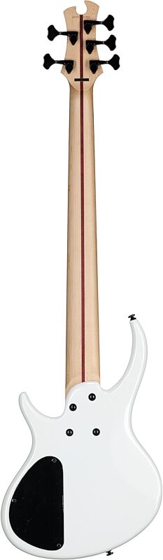 Tobias Growler V Electric Bass, 5-String (with Gig Bag), White Pearl, Full Straight Back