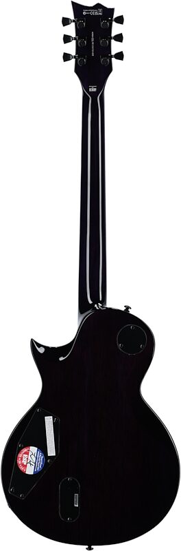 ESP LTD EC-1000-QM Electric Guitar, See-Thru Purple Sunburst, Full Straight Back