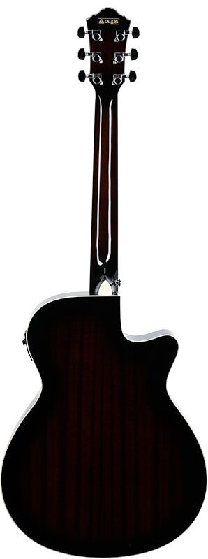 Ibanez AEG7L Acoustic-Electric Guitar, Left-Handed, Dark Violin Sunburst, Full Straight Back