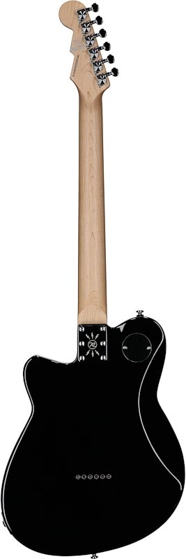 Reverend Crosscut Electric Guitar, Midnight Black, Rosewood Fretboard, Full Straight Back