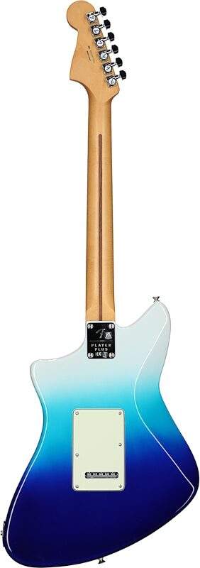Fender Player Plus Meteora Electric Guitar (with Gig Bag), Belair Blue, Pau Ferro, Full Straight Back