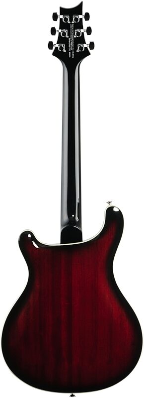 PRS Paul Reed Smith SE Hollowbody Standard Electric Guitar (with Case), Fire Red Burst, Full Straight Back