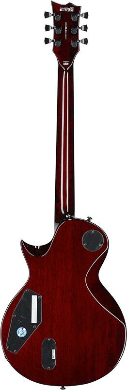 ESP LTD EC-1000-QM Electric Guitar, See-Thru Black Cherry, Full Straight Back