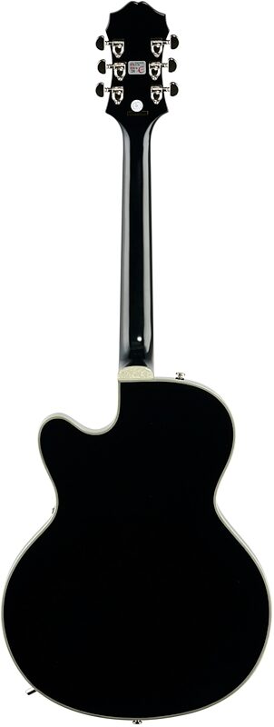 Epiphone Emperor Swingster Electric Guitar, Black Aged Gloss, Full Straight Back