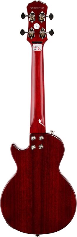 Epiphone Les Paul Tenor Acoustic-Electric Ukulele (with Gig Bag), Heritage Cherry Sunburst, Full Straight Back