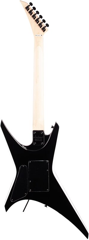 Jackson JS Series Warrior JS32 Electric Guitar, Amaranth Fingerboard, Black with White Bevels, Full Straight Back