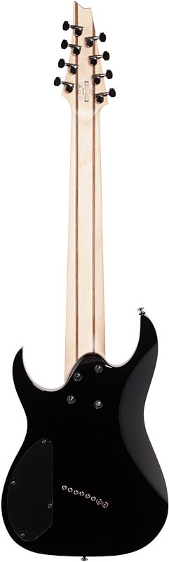 Ibanez RGMS8 Multi-Scale Electric Guitar, 8-String, Black, Full Straight Back