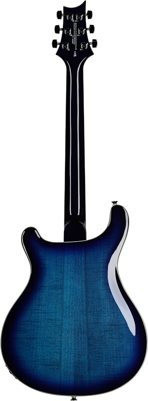 PRS Paul Reed Smith SE Hollowbody II Electric Guitar (with Case), Faded Blue Burst, Full Straight Back