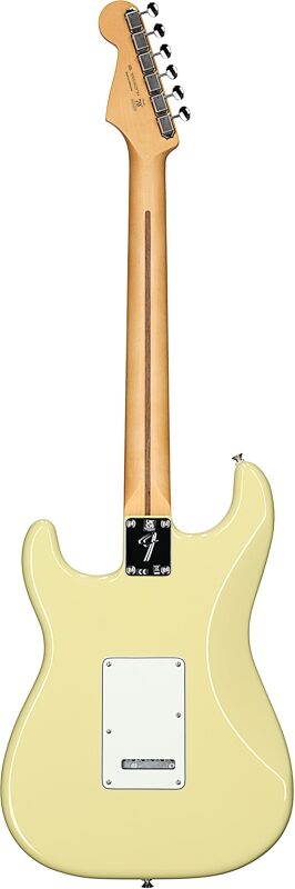 Fender Player II Stratocaster Electric Guitar, with Maple Fingerboard, Hialeah Yellow, Full Straight Back