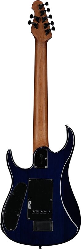 Sterling by Music Man John Petrucci JP157DQM Electric Guitar (with Gig Bag), Cerulean Blue, Full Straight Back