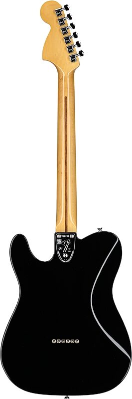 Fender American Vintage II 1975 Telecaster Deluxe Electric Guitar, Maple Fingerboard (with Case), Black, Full Straight Back