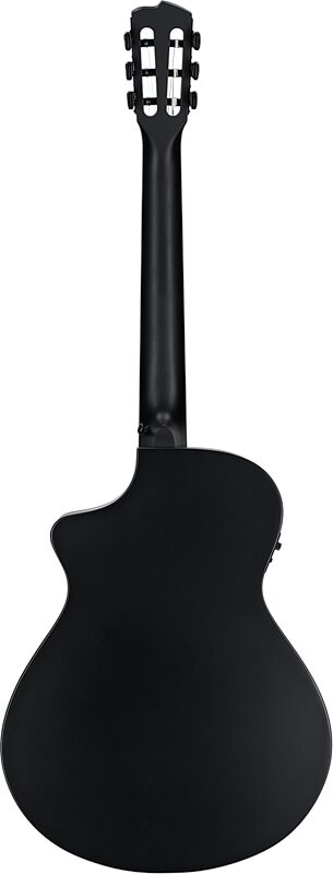 Breedlove Discovery S Concert CE Classical Acoustic Guitar, Satin Black, Full Straight Back