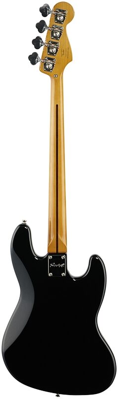 Squier Classic Vibe '70s Jazz Electric Bass, Left-Handed (with Maple Fingerboard), Black, Full Straight Back