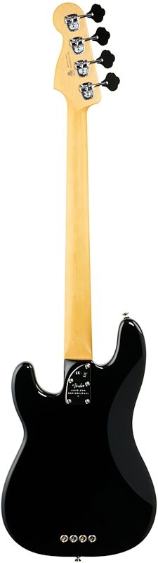 Fender American Pro II Precision Electric Bass, Maple Fingerboard (with Case), Black, Full Straight Back