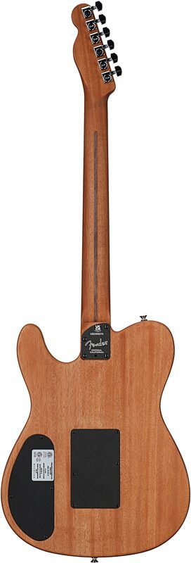 Fender American Acoustasonic Telecaster Acoustic-Electric Guitar (with Gig Bag), Bourbon Burst, Full Straight Back