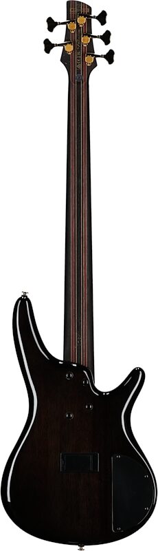 Ibanez SR2605L Premium Electric Bass (with Gig Bag), Cerulean Blue Burst, Full Straight Back