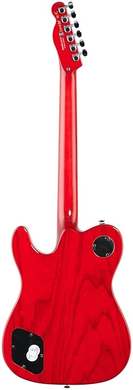 Fender Jim Adkins JA90 Telecaster Thinline Electric Guitar, with Laurel Fingerboard, Crimson Transparent, Full Straight Back