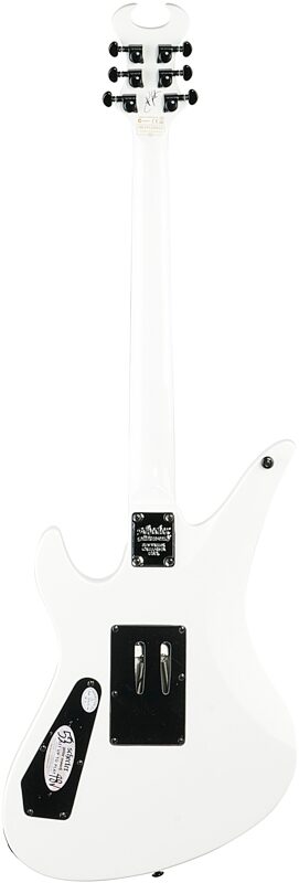 Schecter Synyster Gates Standard Electric Guitar, White and Black Pinstripe, Full Straight Back