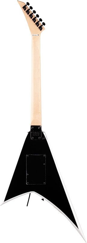 Jackson JS Series Rhoads JS32 Electric Guitar, Amaranth Fingerboard, Black with White Bevels, Full Straight Back