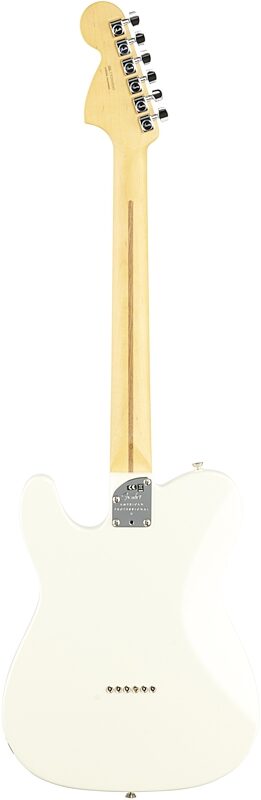 Fender American Pro II Telecaster Deluxe Electric Guitar, Maple Fingerboard (with Case), Olympic White, USED, Blemished, Full Straight Back
