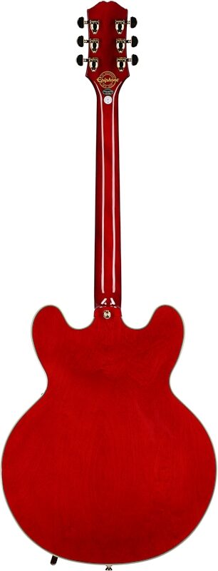 Epiphone 150th Anniversary Sheraton Electric Guitar (with Case), Cherry, Full Straight Back
