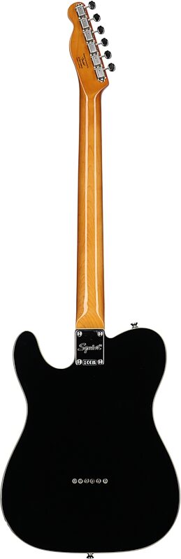Squier Classic Vibe Baritone Custom Telecaster Electric Guitar, with Laurel Fingerboard, Black, Full Straight Back