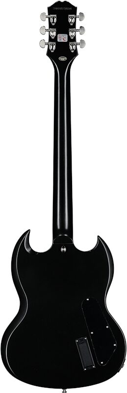 Epiphone SG Prophecy Electric Guitar, Left-Handed (with Gig Bag), Jet Black Metallic, Full Straight Back