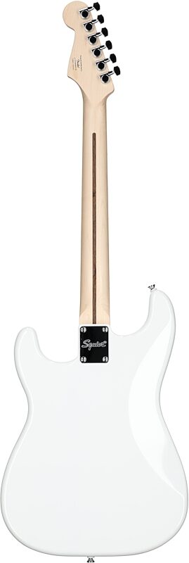 Squier Sonic Hard Tail Stratocaster Electric Guitar, Maple Fingerboard, Arctic White, Full Straight Back