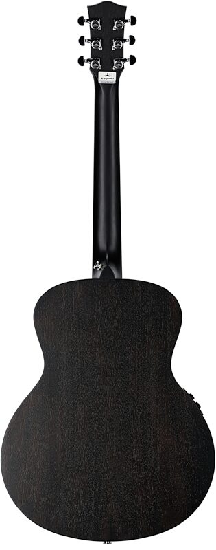 Kepma Club Series M2-131 "Mini 36" Acoustic-Electric Guitar (with Gig Bag), Black, Full Straight Back