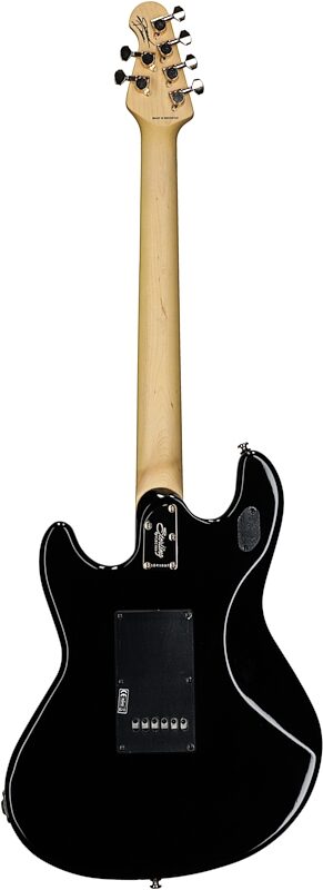 Sterling by Music Man Jared Dines StingRay Electric Guitar, Black, Full Straight Back