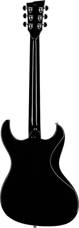 Dunable Gnarwhal DE Electric Guitar (with Gig Bag), Black Gloss, Full Straight Back
