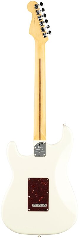 Fender American Pro II HSS Stratocaster Electric Guitar, Rosewood Fingerboard (with Case), Olympic White, Full Straight Back