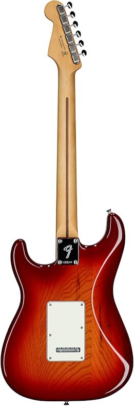 Fender Player II Stratocaster Chambered Ash Electric Guitar, Cherry Burst, Full Straight Back